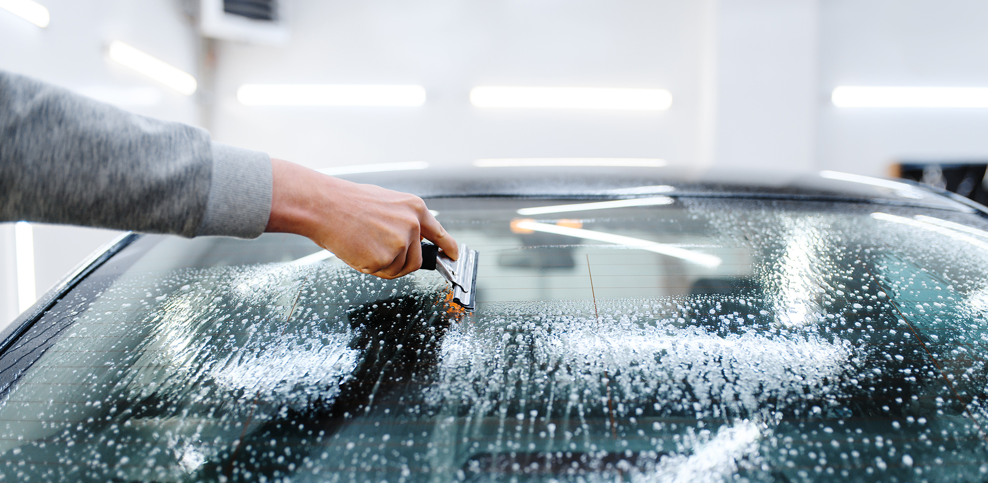 Windshield Protection Film Installation